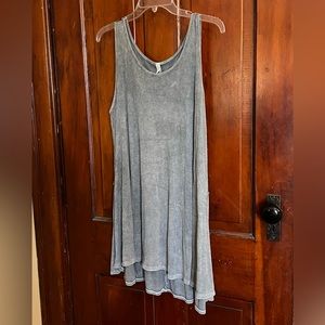 PinkBlush Maternity Charcoal Grey Ribbed Tunic/Dress